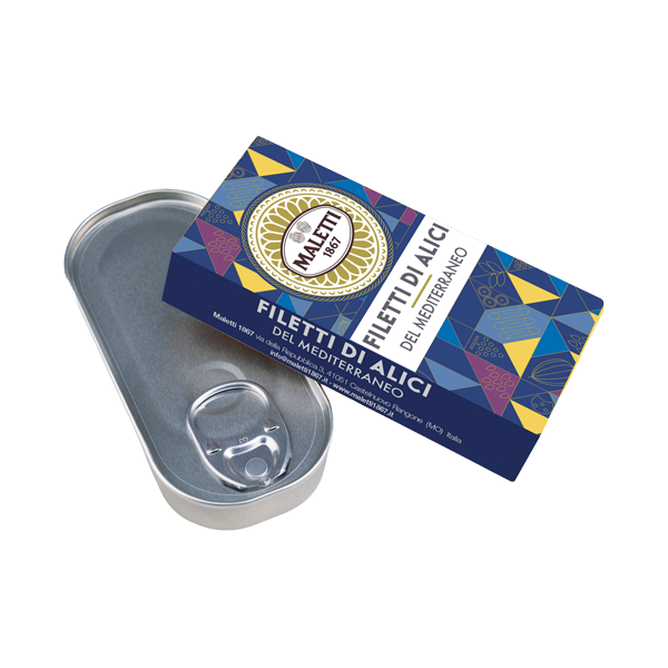 Filetti di alici del Mediterraneo
