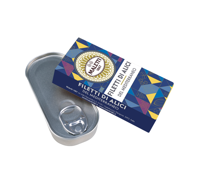 Filetti di alici del Mediterraneo