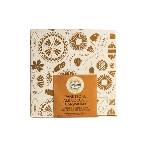 Panettone artigianale albicocca e caramello